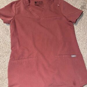 Figs Women's Short Sleeve Top - Rust